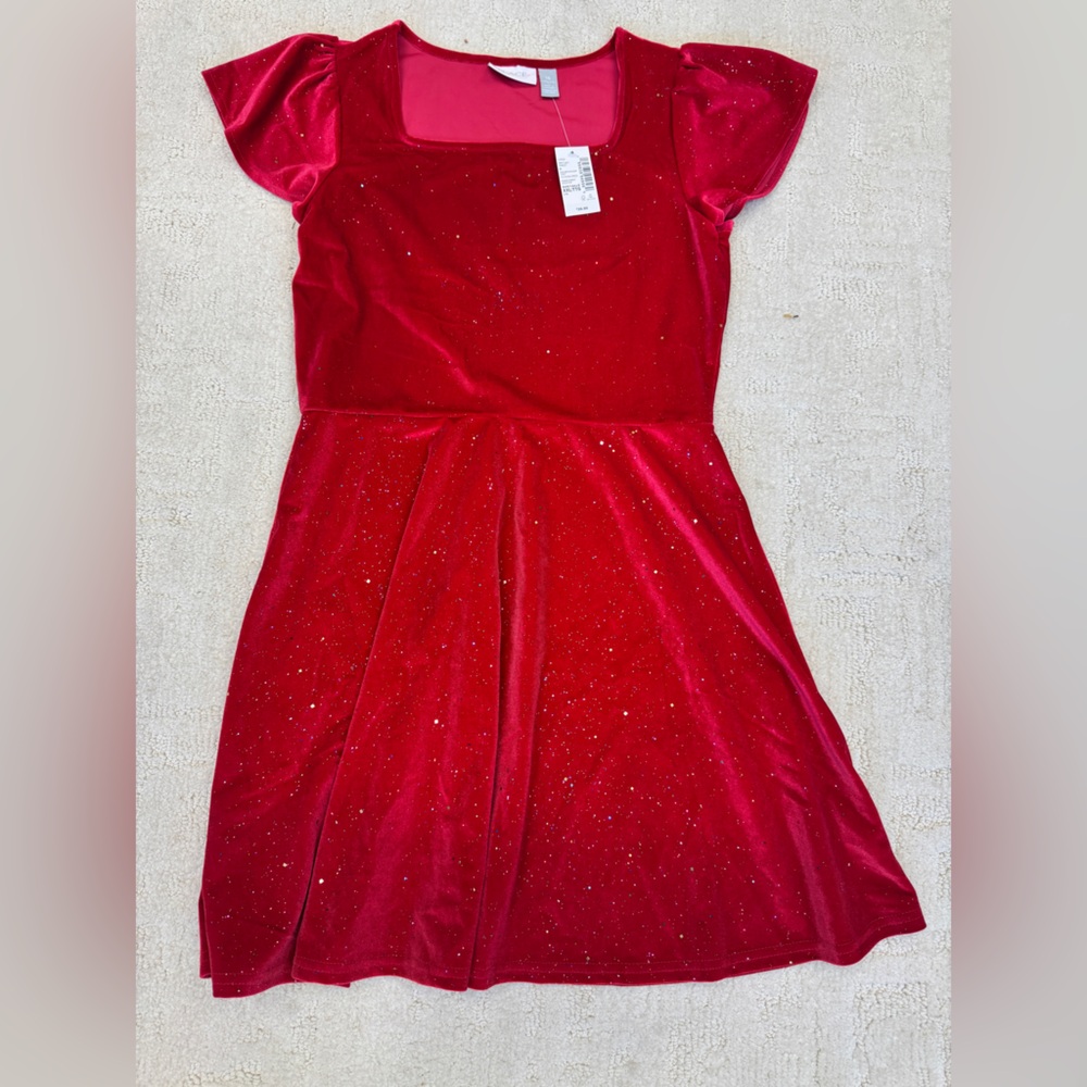The Children's Place Red Sparkle Dress